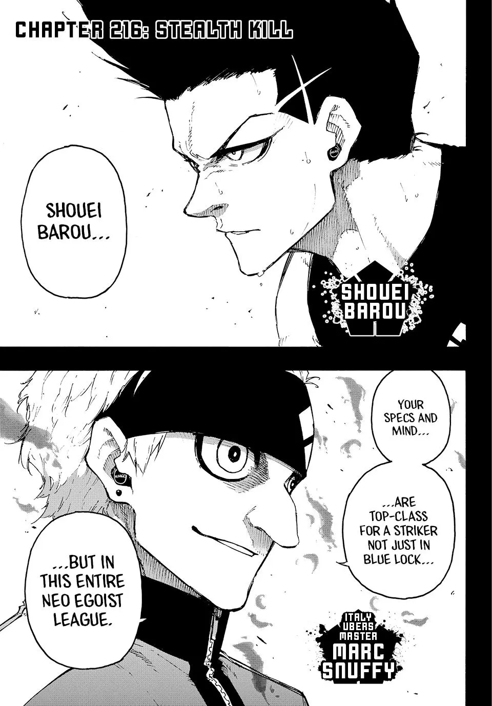 B Lock Manga, chapter 216, page 1