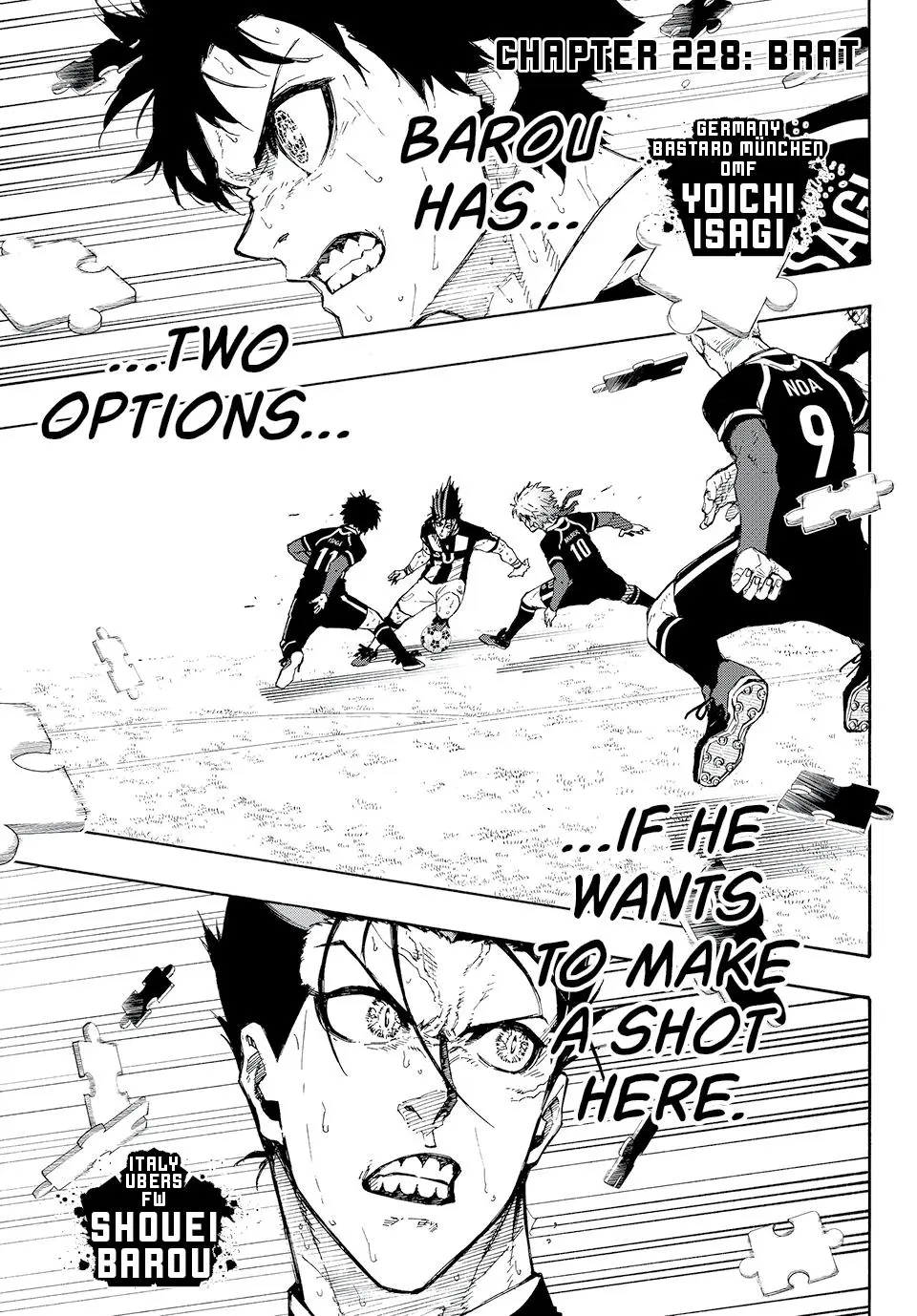 B Lock Manga, chapter 228, page 1