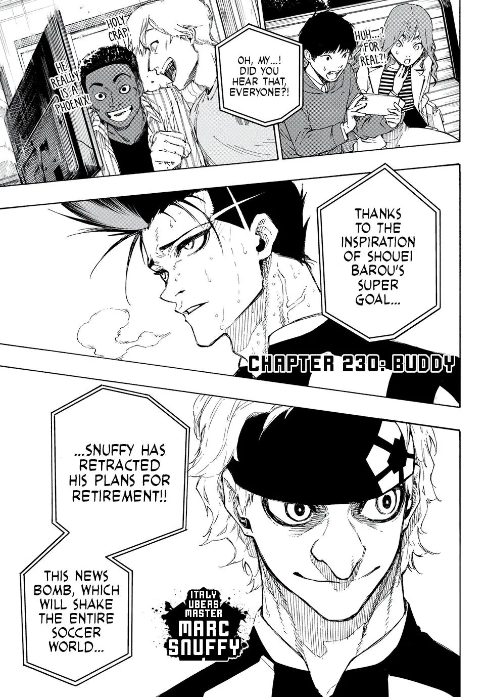 B Lock Manga, chapter 230, page 1