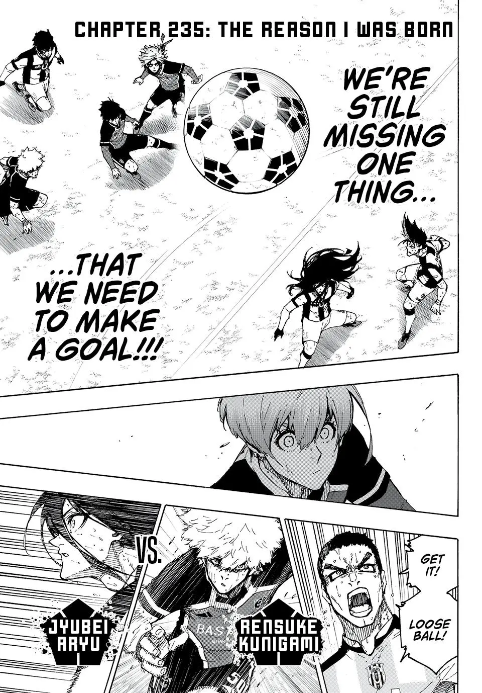 B Lock Manga, chapter 235, page 1