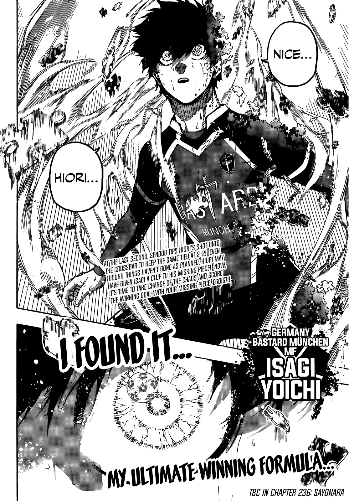 B Lock Manga, chapter 235, page 20