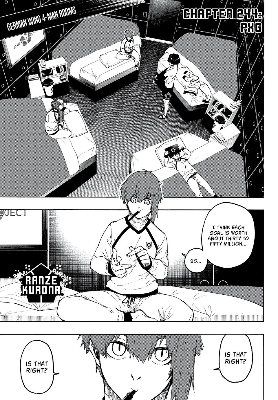 B Lock Manga, chapter 244, page 1