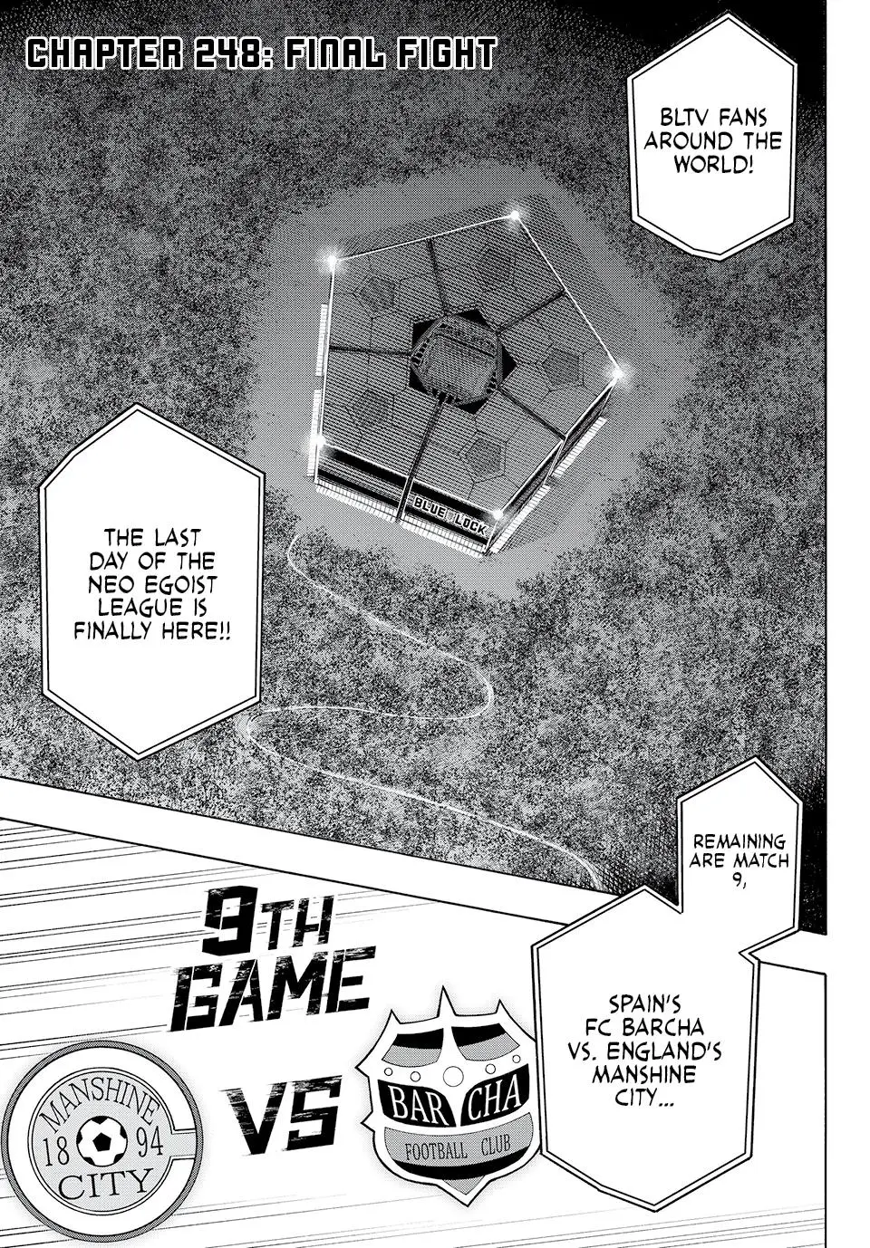 B Lock Manga, chapter 248, page 1