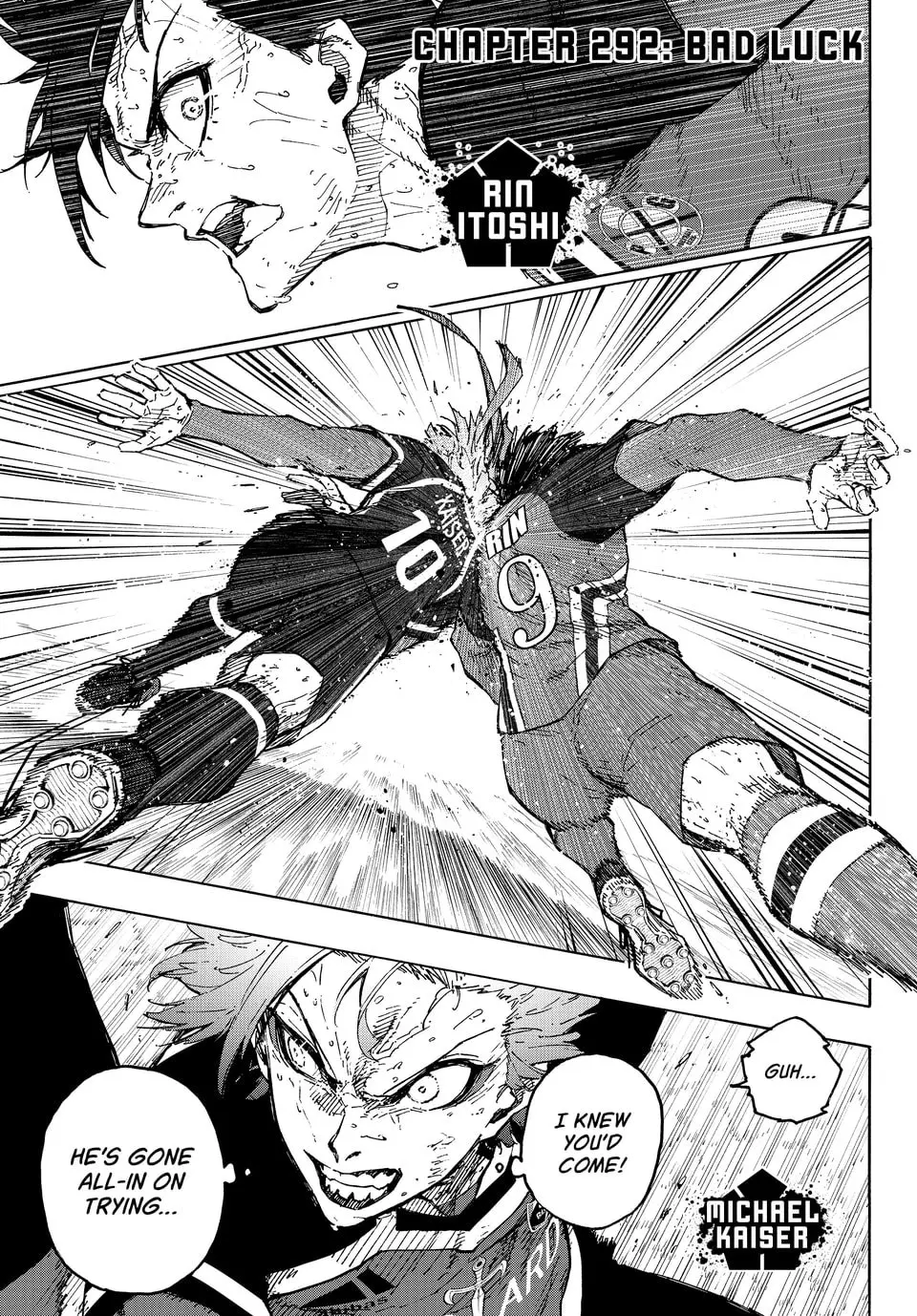 B Lock Manga, chapter 292, page 1