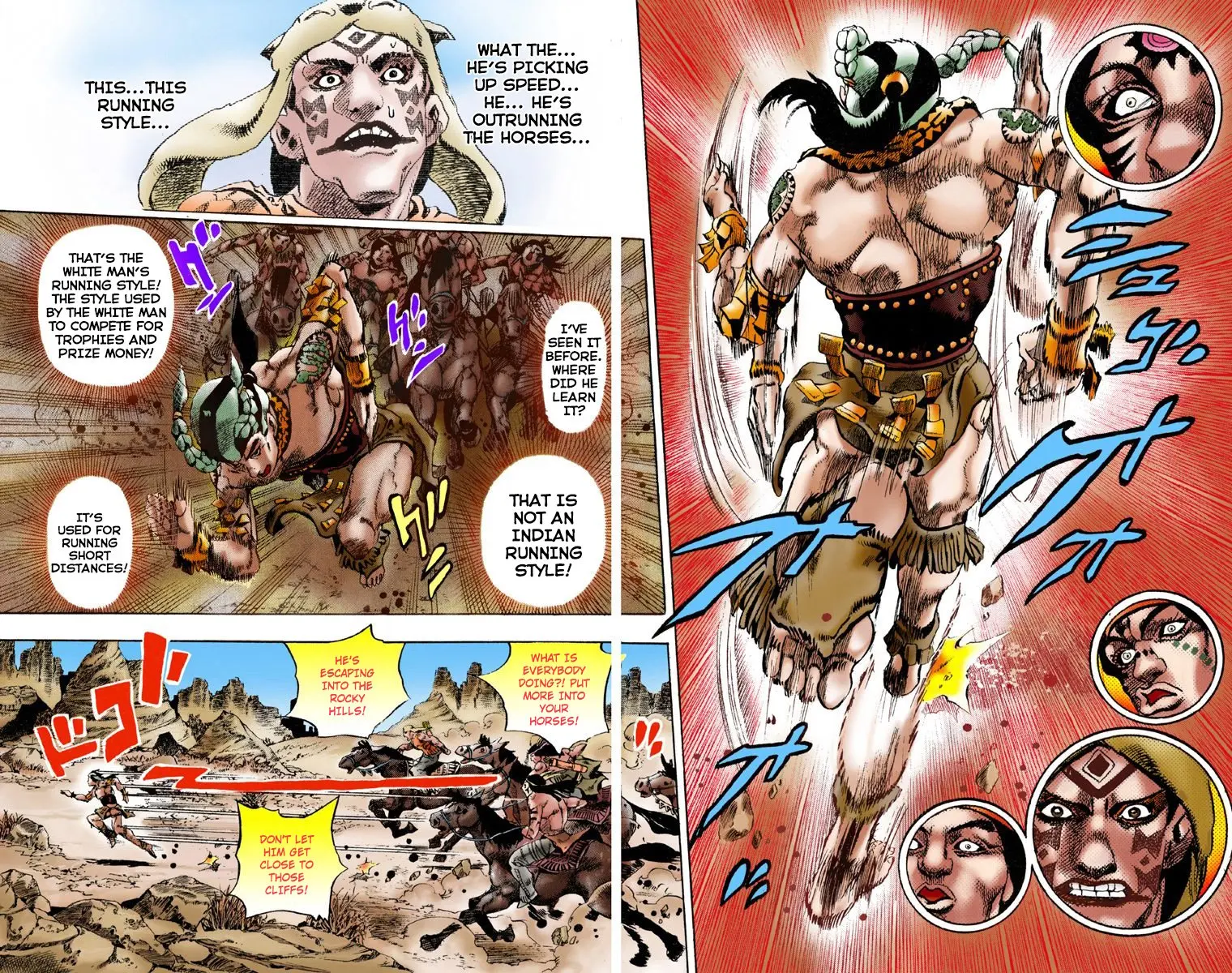 JoJo's Bizarre Adventure Steel Ball Run Colored Manga, chapter 1, page 7