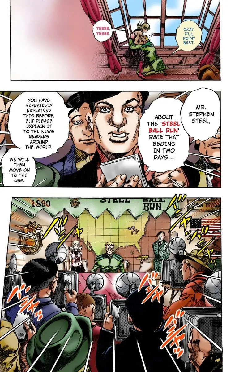 JoJo's Bizarre Adventure Steel Ball Run Colored Manga, chapter 1, page 28