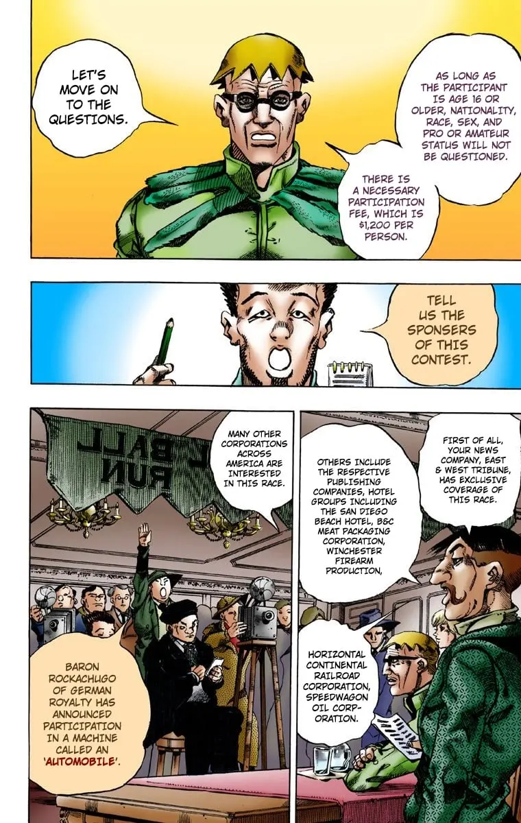JoJo's Bizarre Adventure Steel Ball Run Colored Manga, chapter 1, page 30