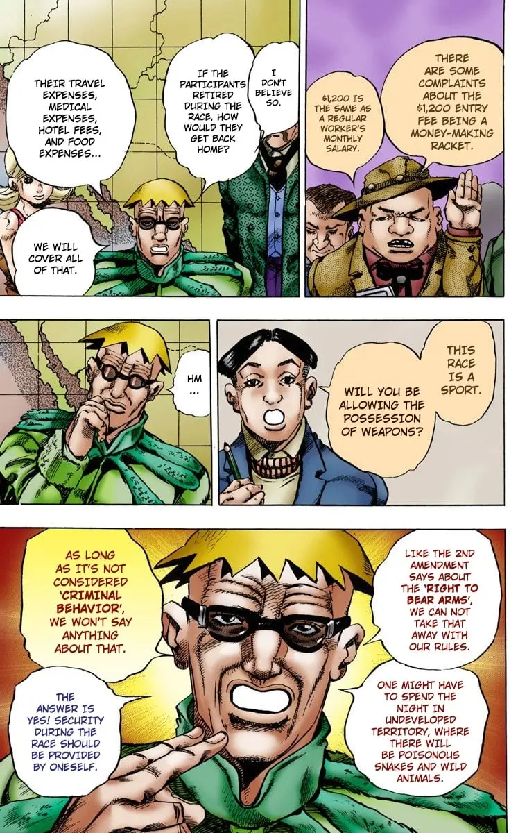 JoJo's Bizarre Adventure Steel Ball Run Colored Manga, chapter 1, page 33