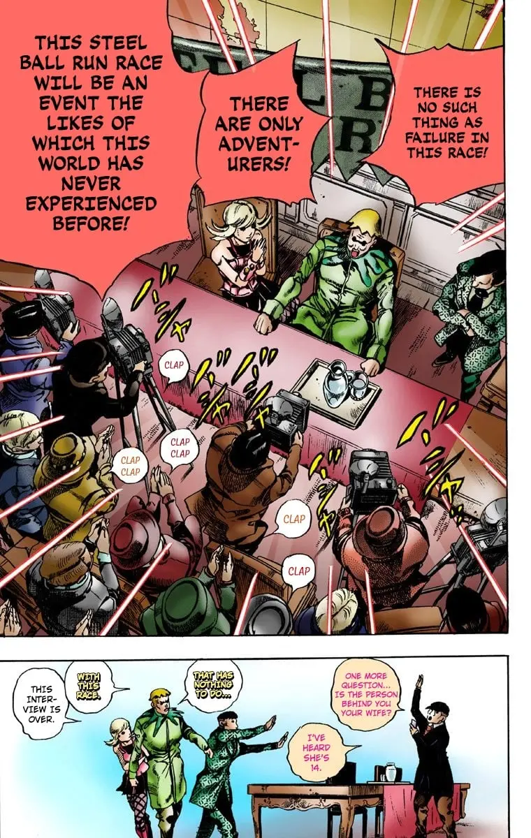JoJo's Bizarre Adventure Steel Ball Run Colored Manga, chapter 1, page 37