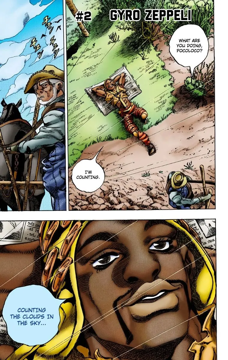 JoJo's Bizarre Adventure Steel Ball Run Colored Manga, chapter 2, page 2