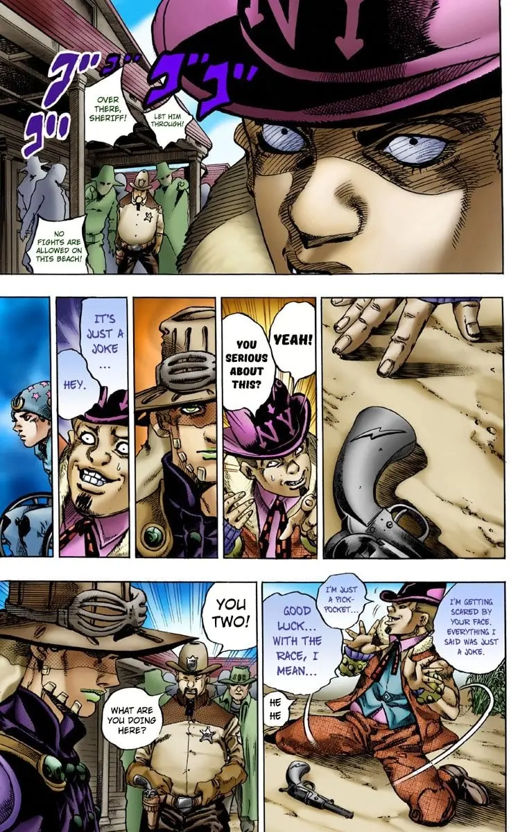 JoJo's Bizarre Adventure Steel Ball Run Colored Manga, chapter 2, page 19