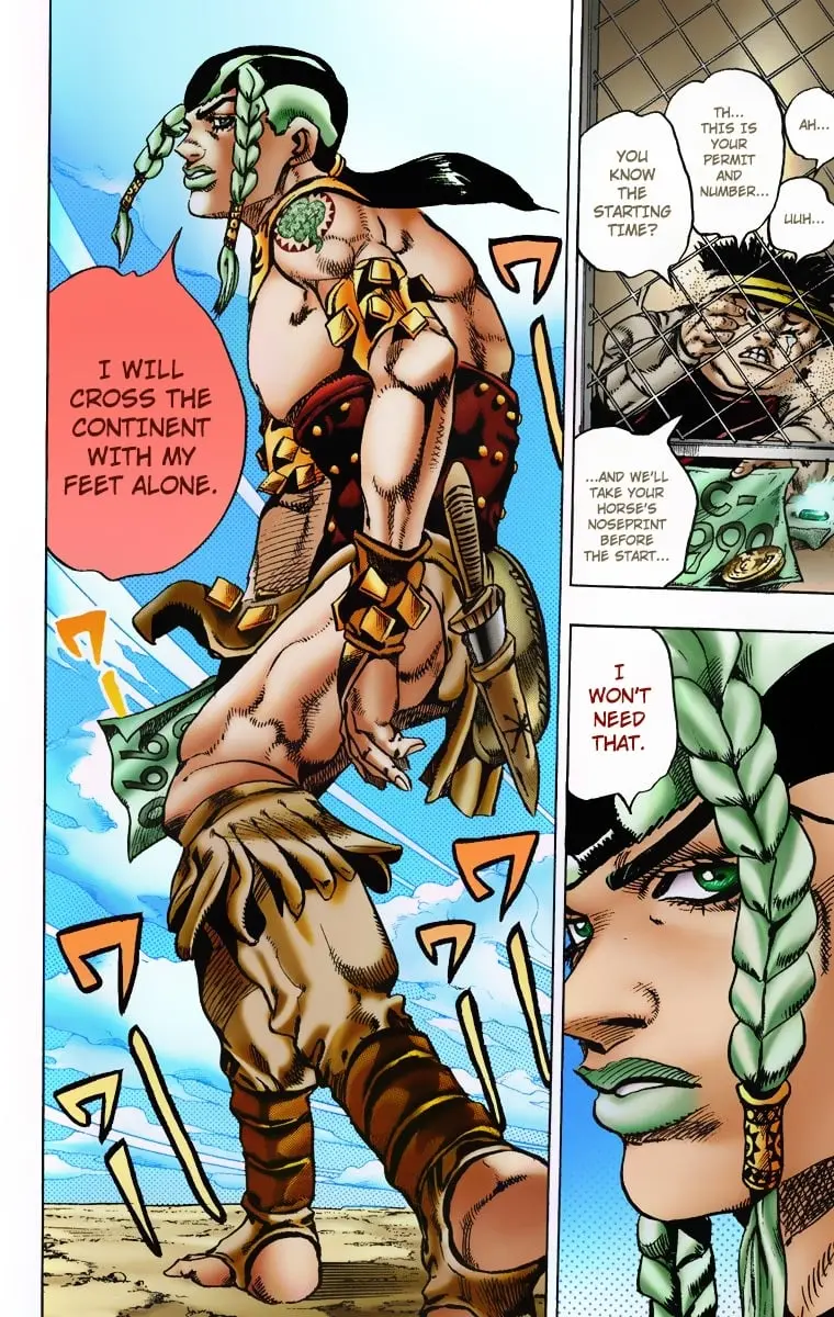 JoJo's Bizarre Adventure Steel Ball Run Colored Manga, chapter 4, page 15