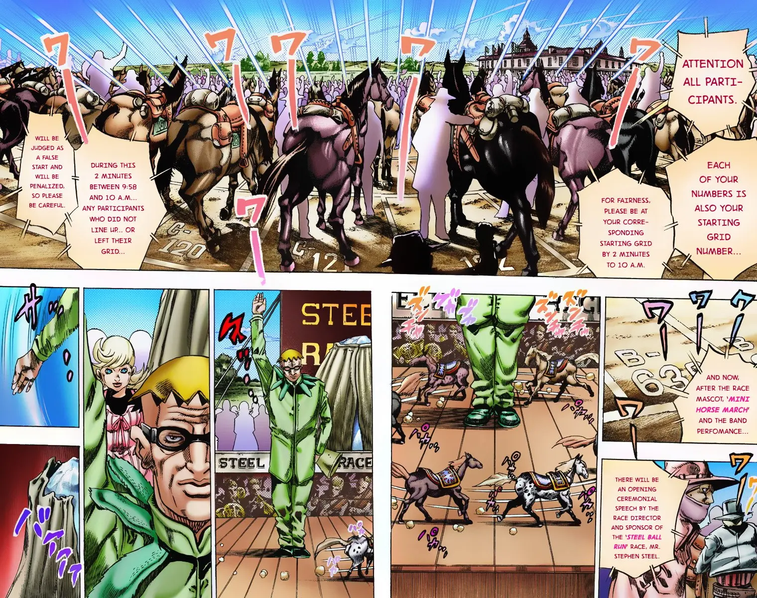JoJo's Bizarre Adventure Steel Ball Run Colored Manga, chapter 4, page 17