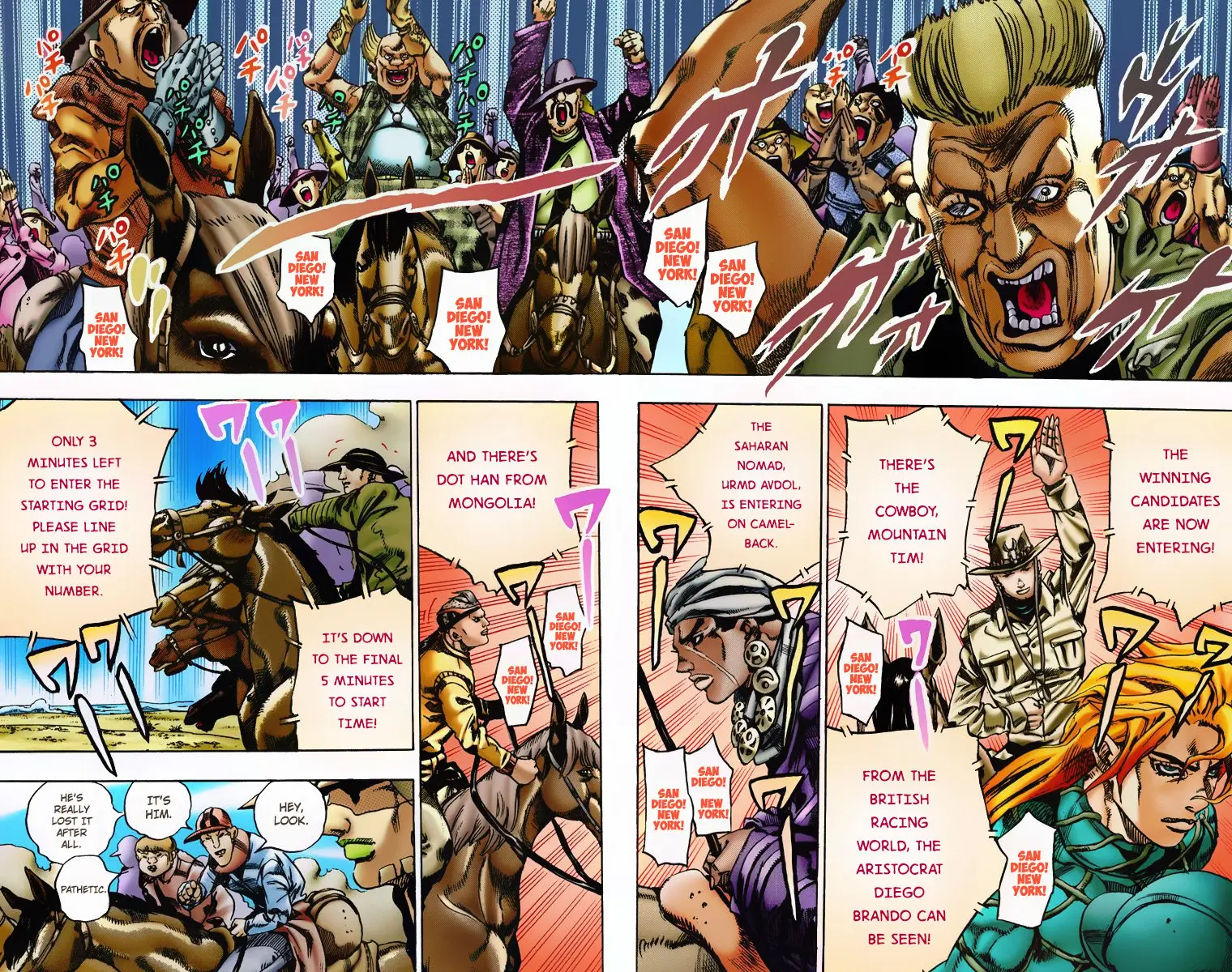JoJo's Bizarre Adventure Steel Ball Run Colored Manga, chapter 4, page 19