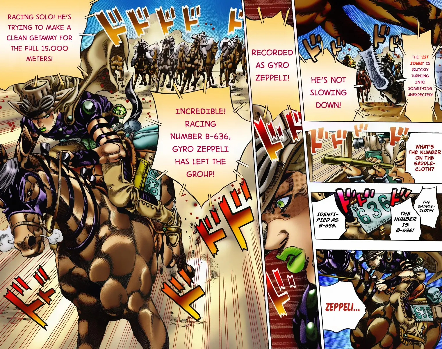 JoJo's Bizarre Adventure Steel Ball Run Colored Manga, chapter 5, page 6