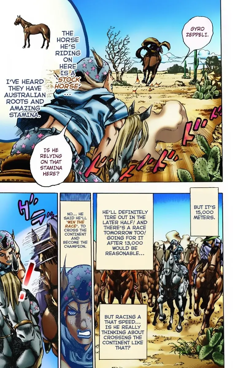 JoJo's Bizarre Adventure Steel Ball Run Colored Manga, chapter 5, page 8