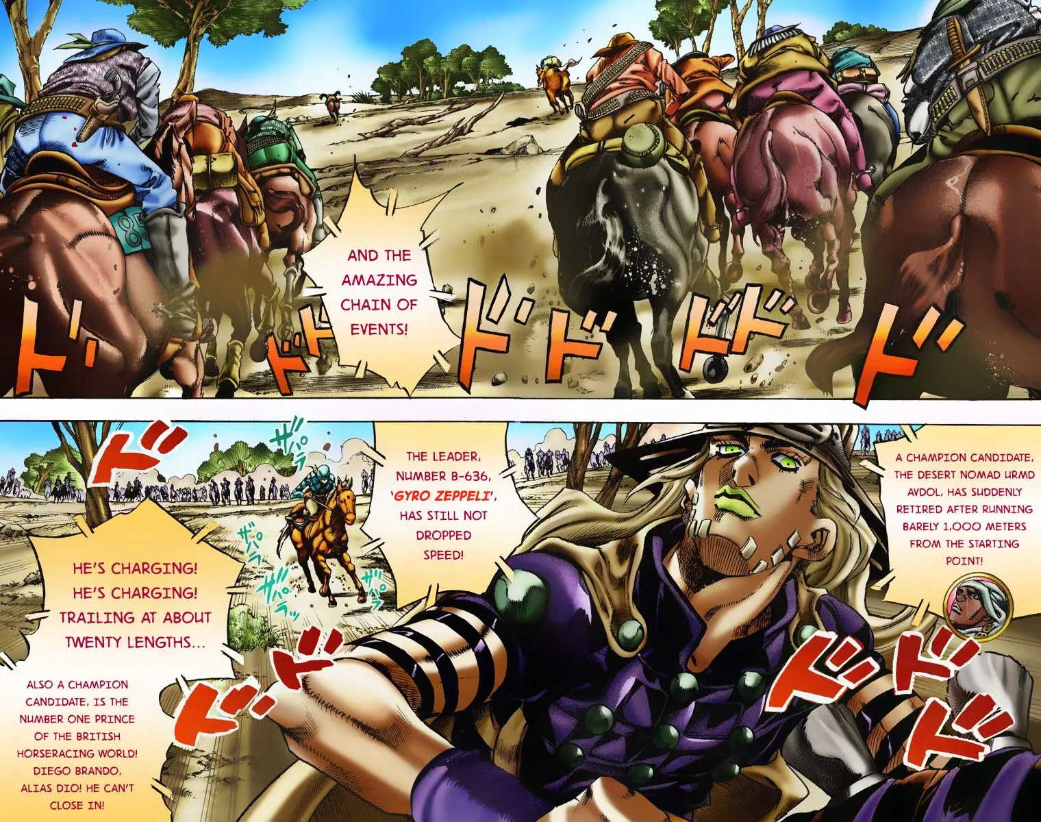 JoJo's Bizarre Adventure Steel Ball Run Colored Manga, chapter 6, page 3