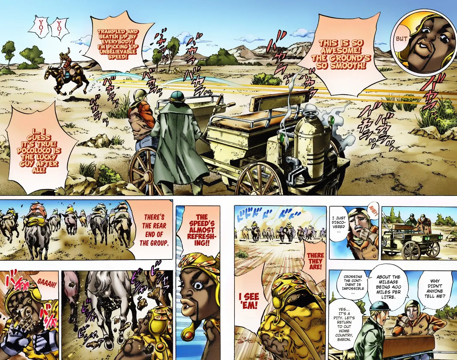 JoJo's Bizarre Adventure Steel Ball Run Colored Manga, chapter 7, page 2