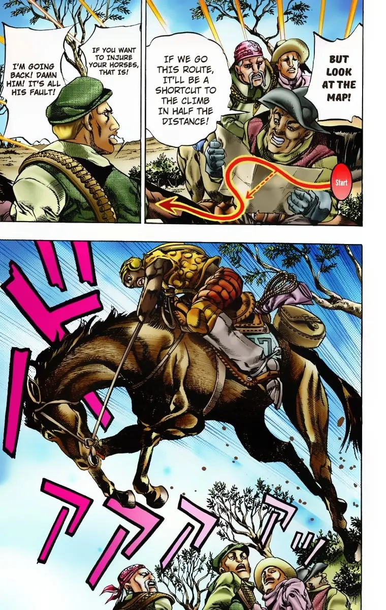 JoJo's Bizarre Adventure Steel Ball Run Colored Manga, chapter 7, page 8