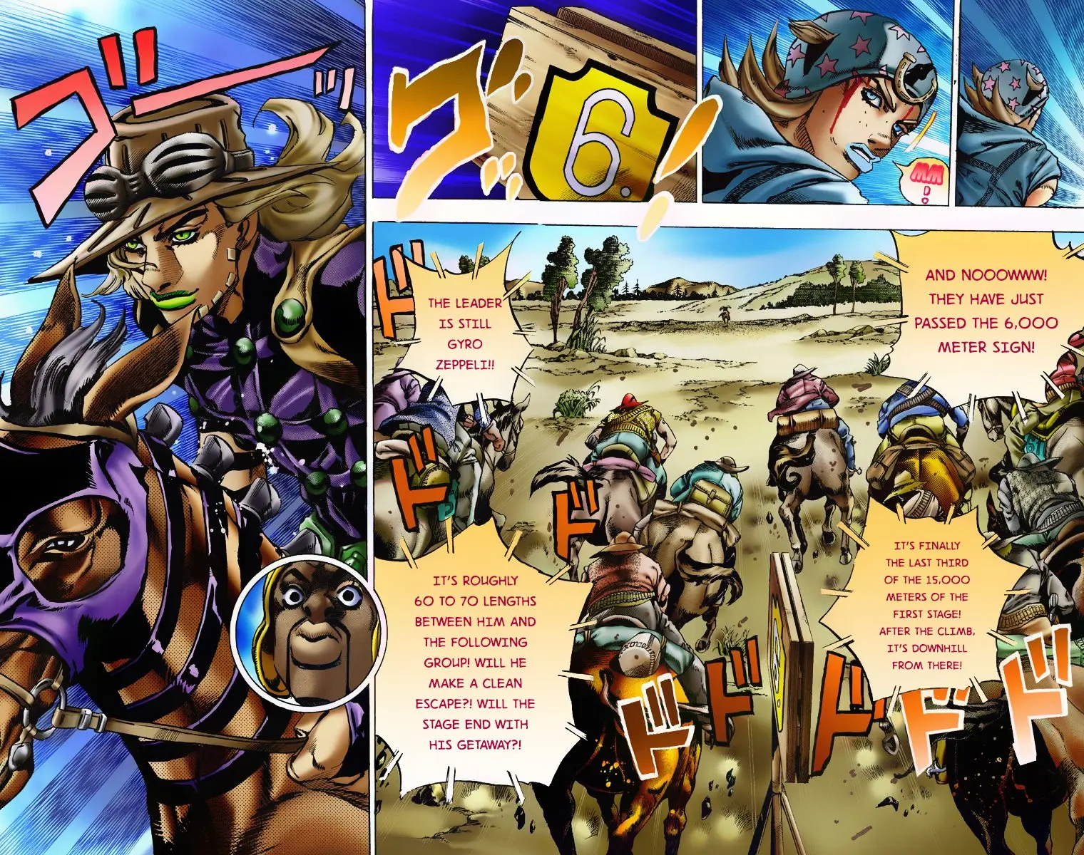 JoJo's Bizarre Adventure Steel Ball Run Colored Manga, chapter 7, page 14