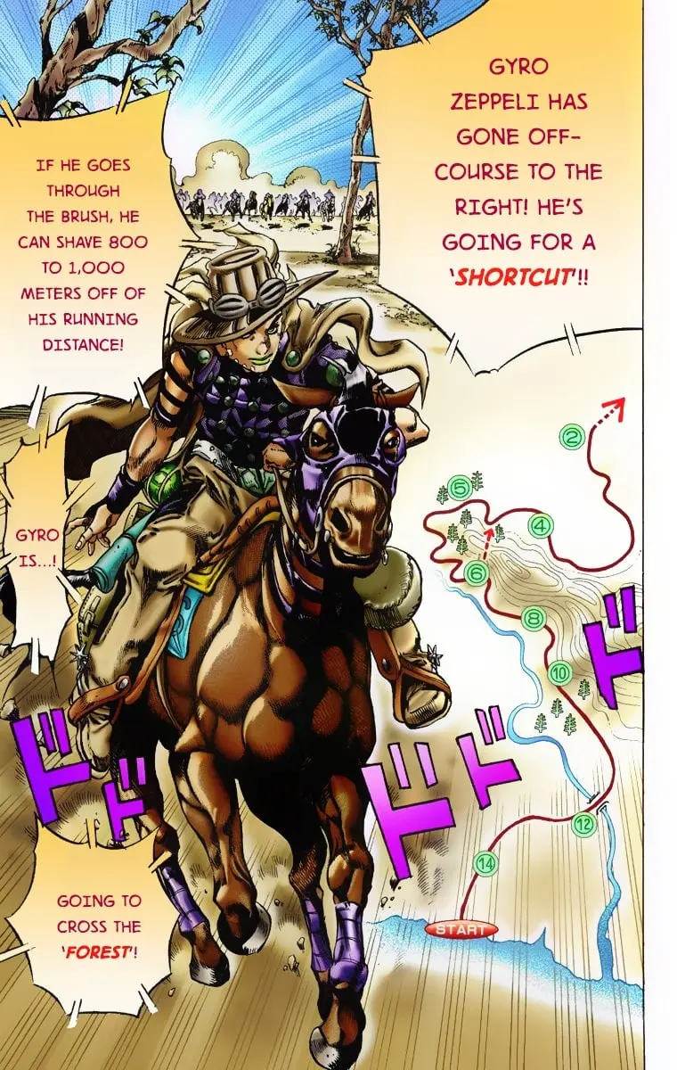 JoJo's Bizarre Adventure Steel Ball Run Colored Manga, chapter 7, page 18