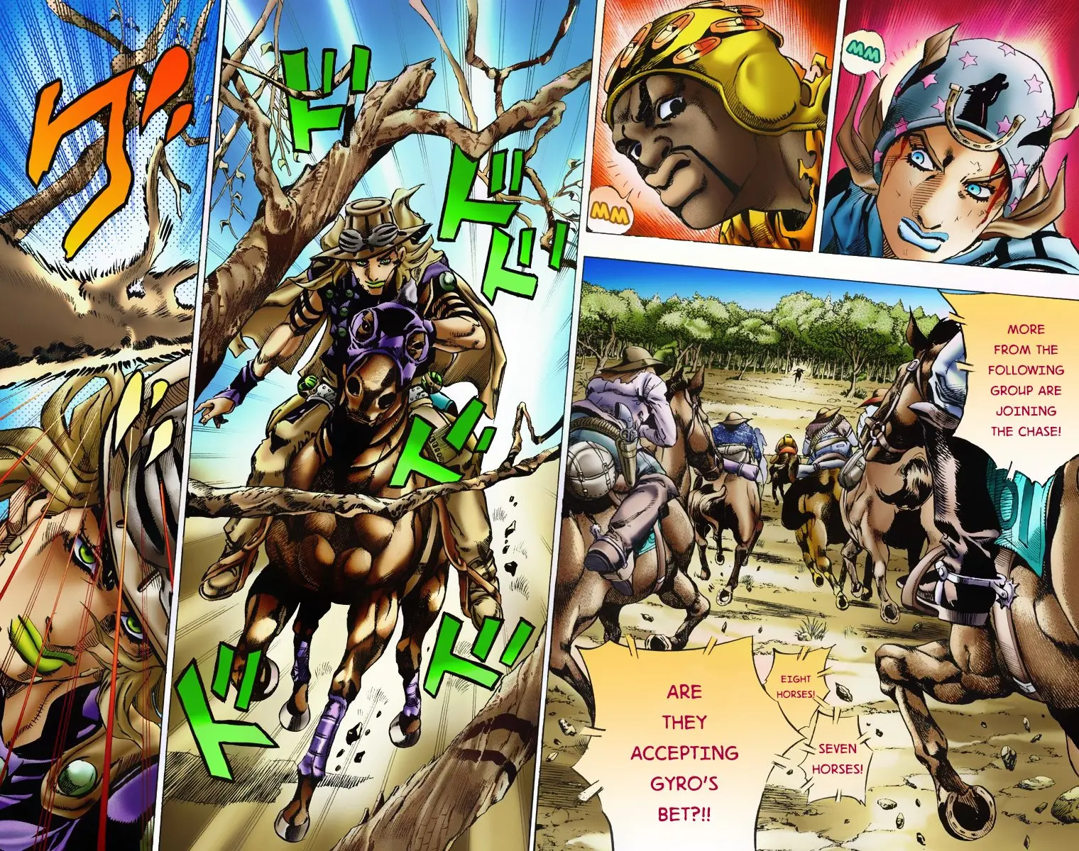 JoJo's Bizarre Adventure Steel Ball Run Colored Manga, chapter 7, page 21