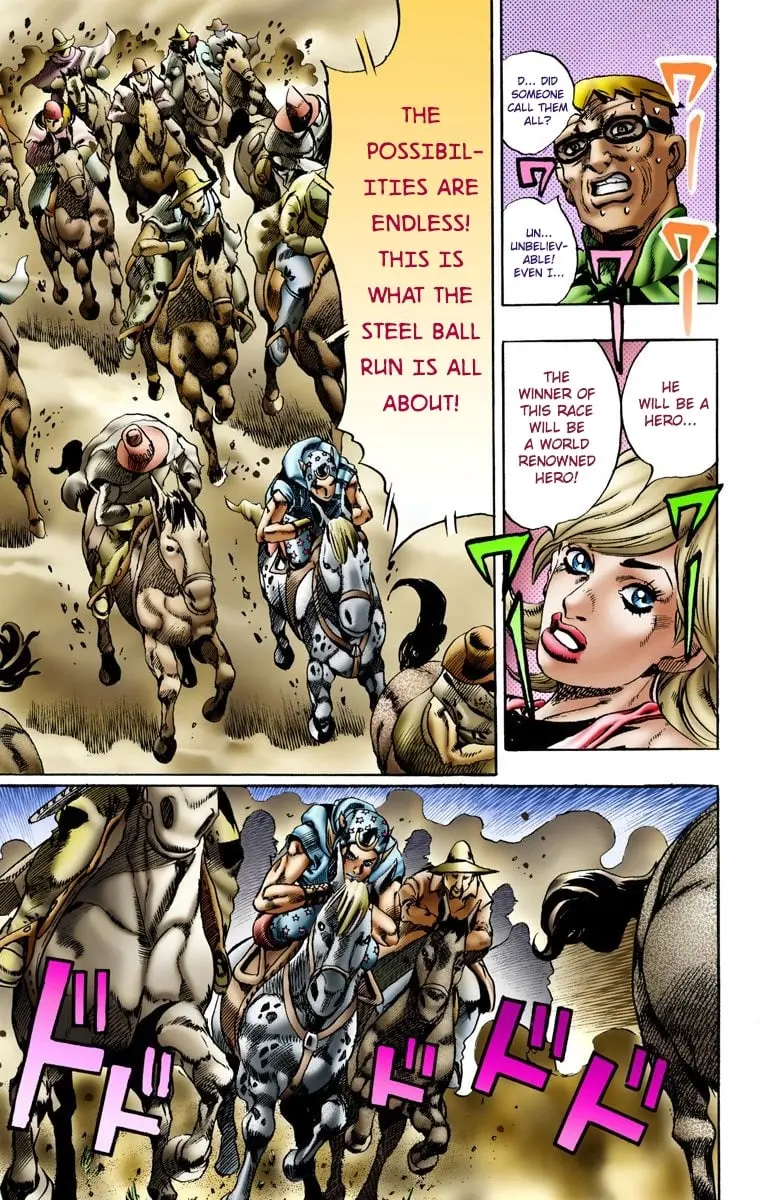 JoJo's Bizarre Adventure Steel Ball Run Colored Manga, chapter 10, page 16