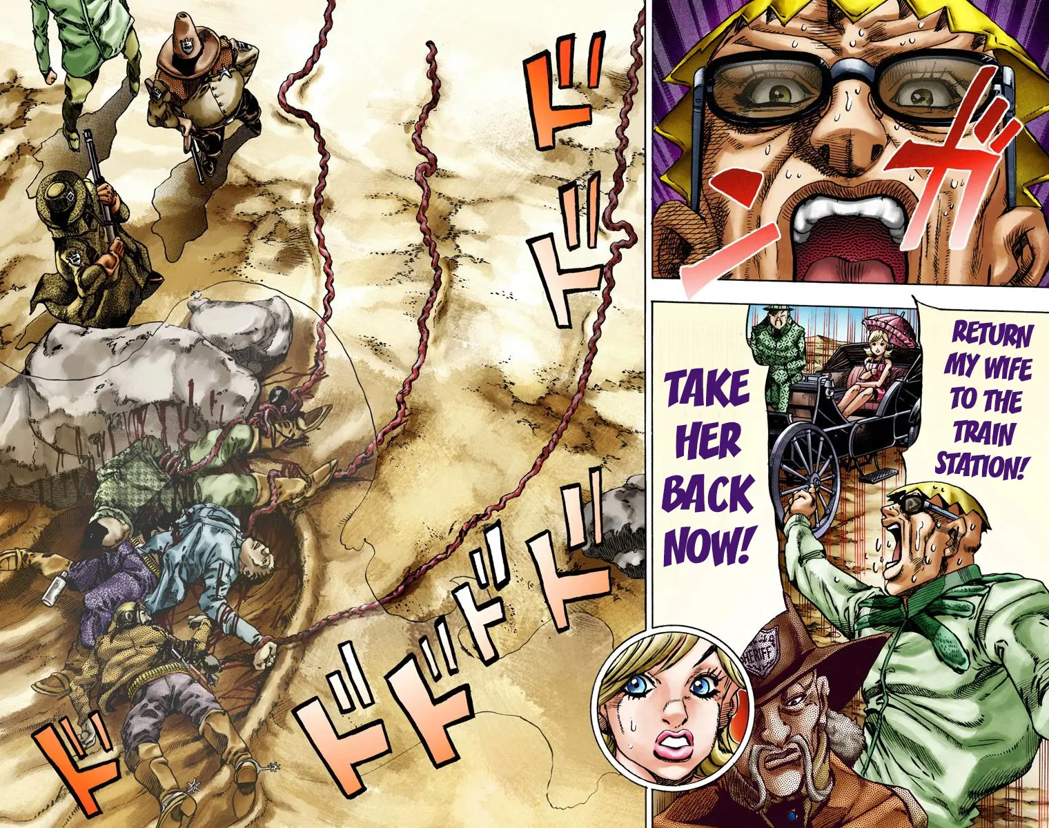 JoJo's Bizarre Adventure Steel Ball Run Colored Manga, chapter 12, page 32