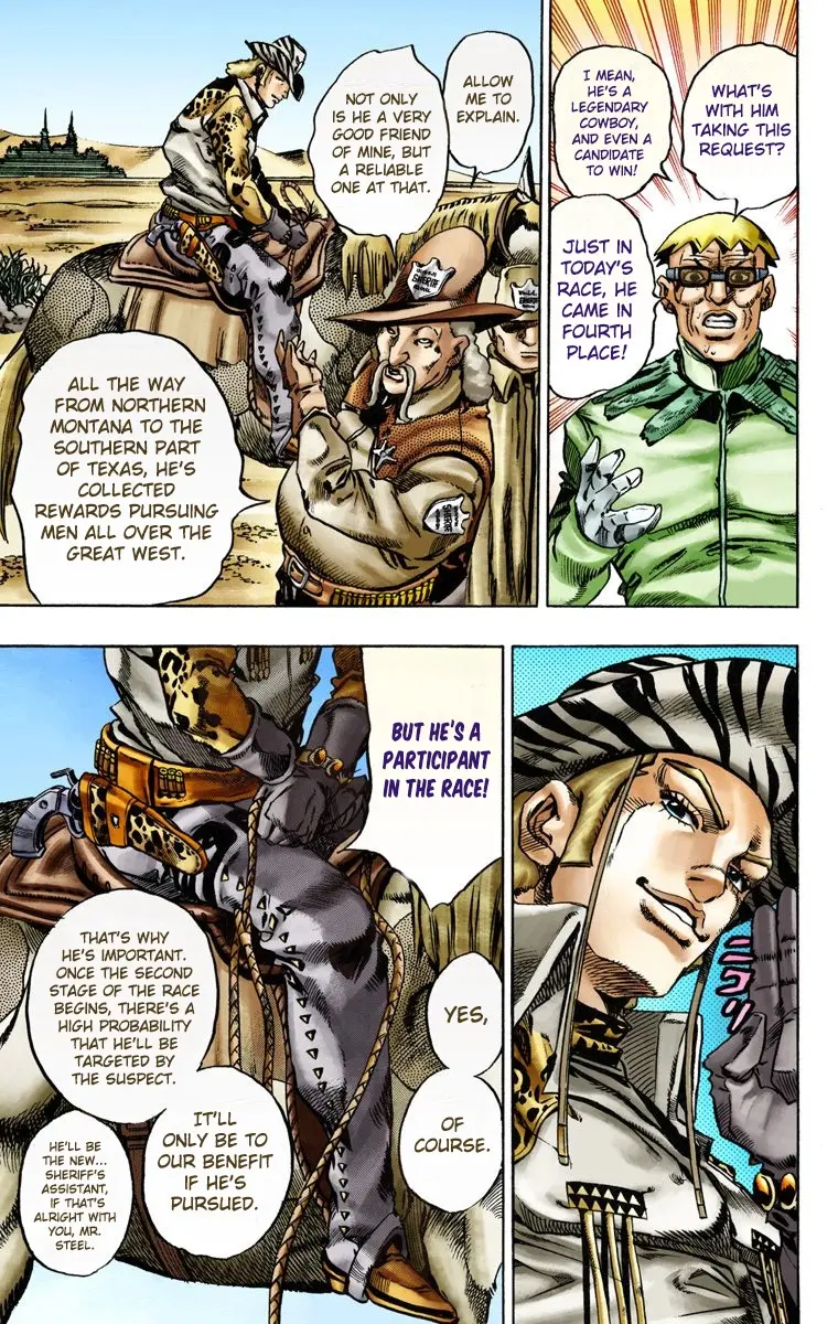 JoJo's Bizarre Adventure Steel Ball Run Colored Manga, chapter 13, page 7