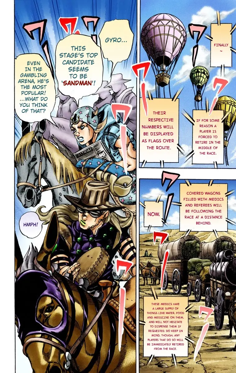 JoJo's Bizarre Adventure Steel Ball Run Colored Manga, chapter 13, page 17