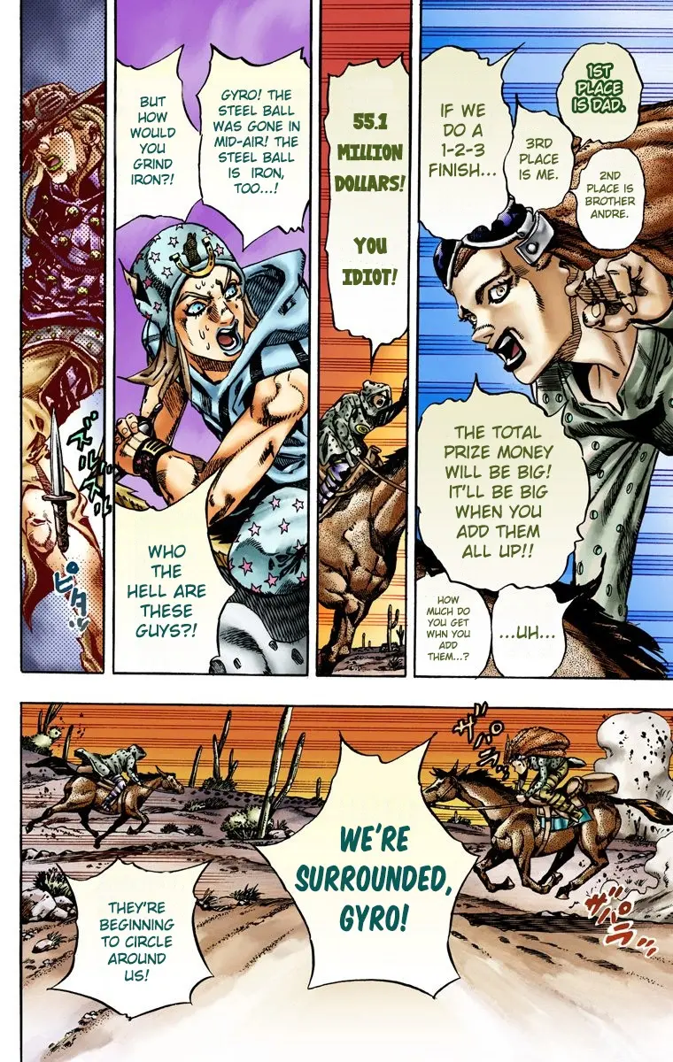 JoJo's Bizarre Adventure Steel Ball Run Colored Manga, chapter 16, page 15