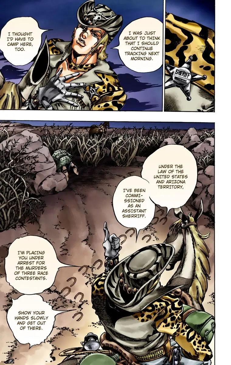 JoJo's Bizarre Adventure Steel Ball Run Colored Manga, chapter 17, page 14