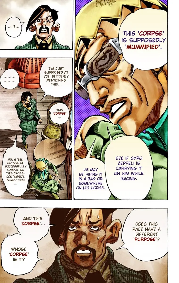 JoJo's Bizarre Adventure Steel Ball Run Colored Manga, chapter 25, page 30