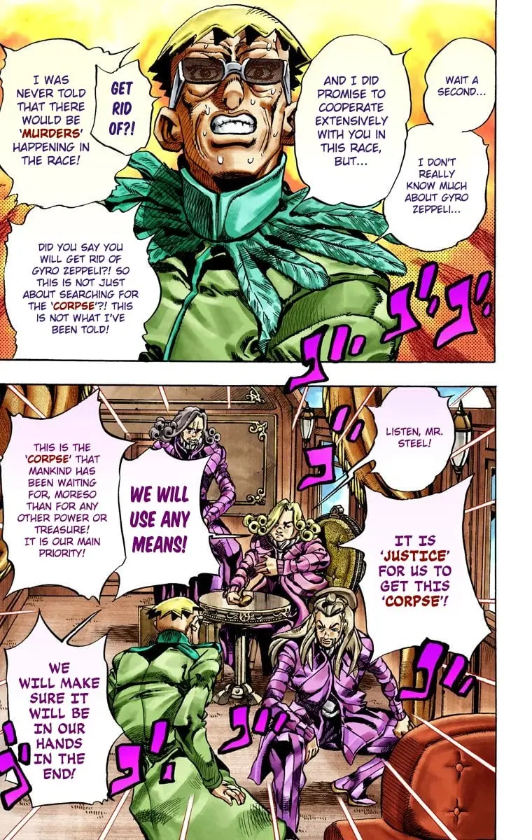 JoJo's Bizarre Adventure Steel Ball Run Colored Manga, chapter 25, page 34