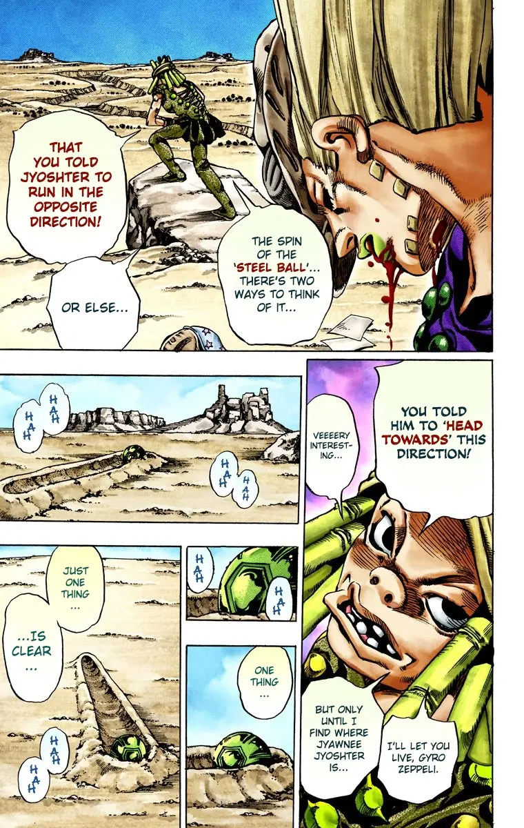JoJo's Bizarre Adventure Steel Ball Run Colored Manga, chapter 26, page 50