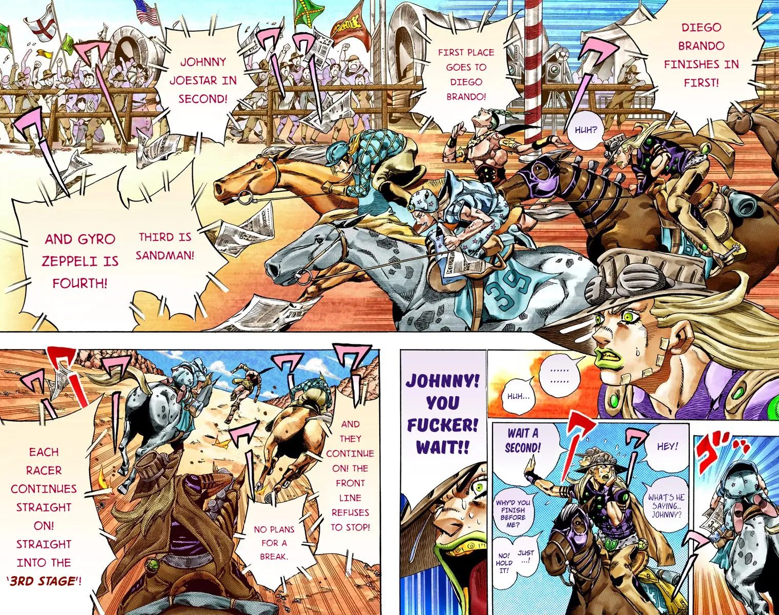 JoJo's Bizarre Adventure Steel Ball Run Colored Manga, chapter 28, page 11
