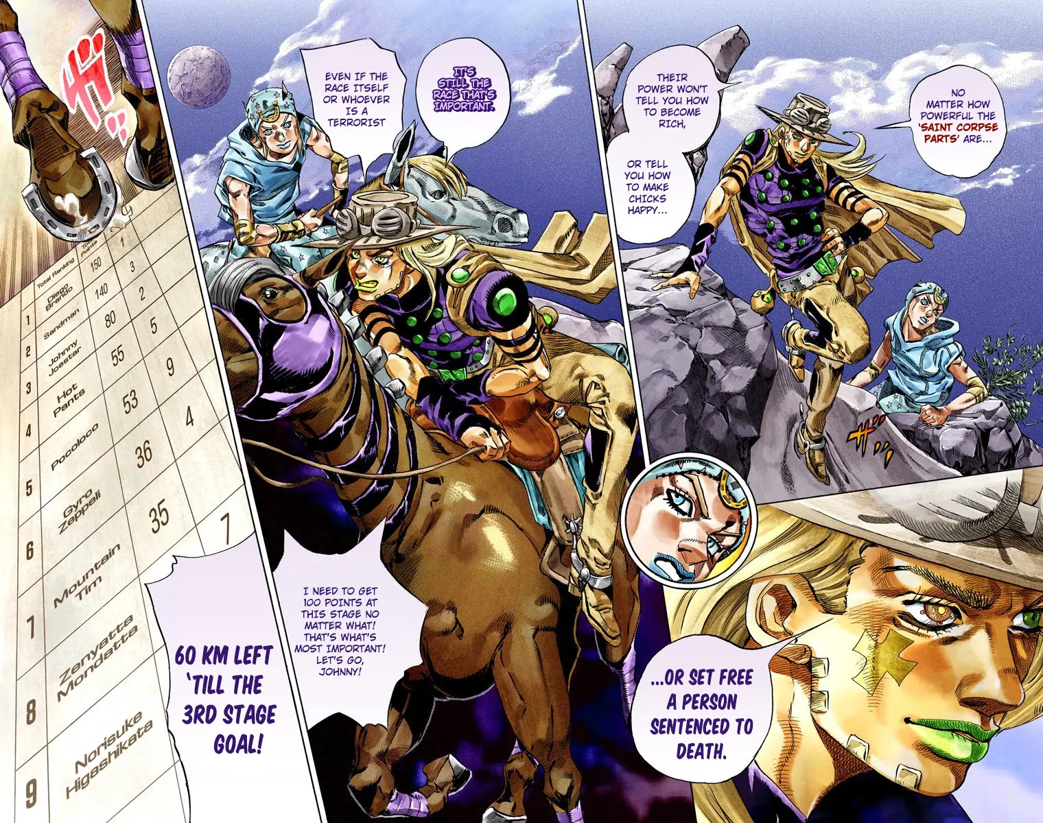 JoJo's Bizarre Adventure Steel Ball Run Colored Manga, chapter 31, page 52