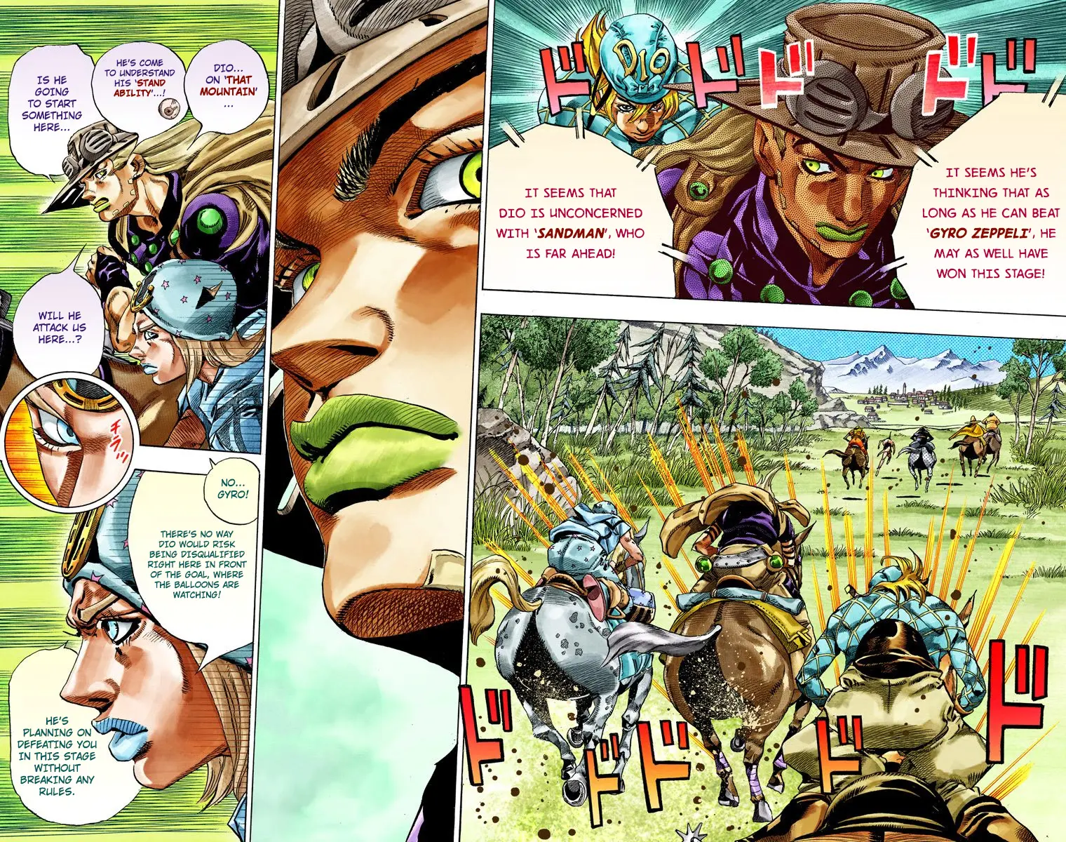 JoJo's Bizarre Adventure Steel Ball Run Colored Manga, chapter 32, page 5