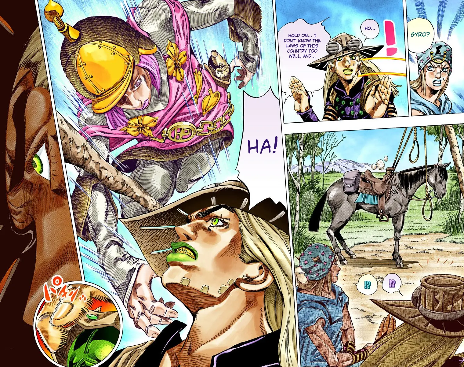 JoJo's Bizarre Adventure Steel Ball Run Colored Manga, chapter 33, page 7