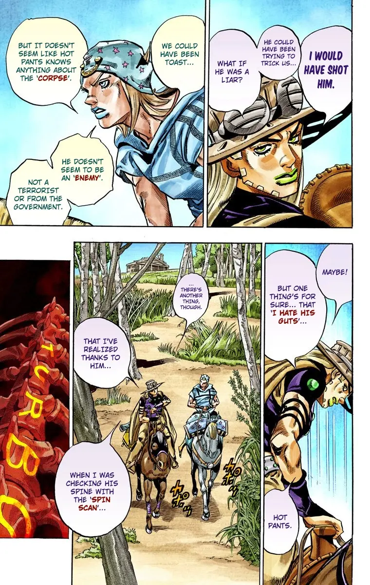 JoJo's Bizarre Adventure Steel Ball Run Colored Manga, chapter 33, page 22