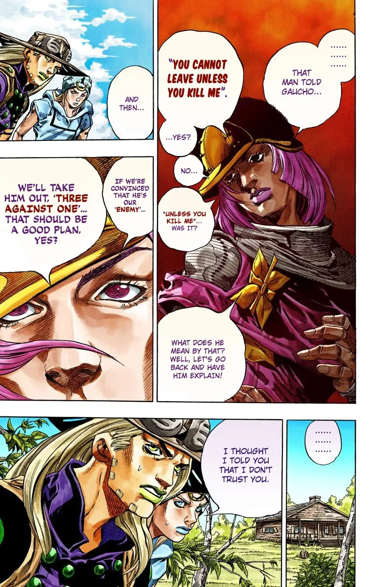 JoJo's Bizarre Adventure Steel Ball Run Colored Manga, chapter 34, page 11