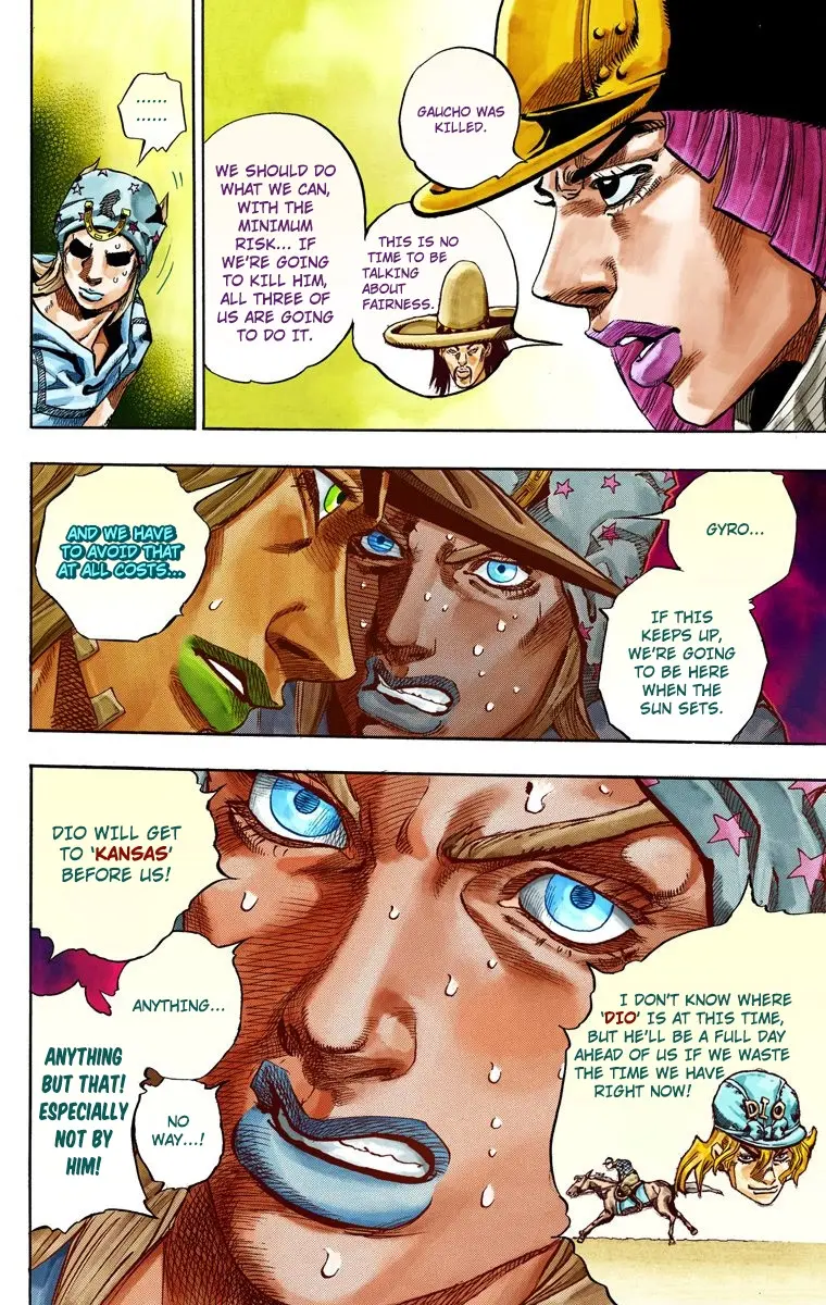 JoJo's Bizarre Adventure Steel Ball Run Colored Manga, chapter 34, page 12