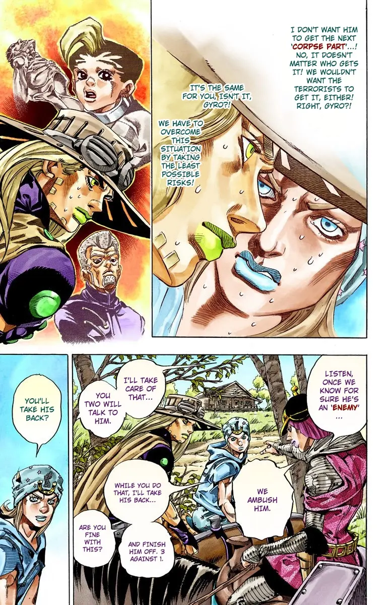 JoJo's Bizarre Adventure Steel Ball Run Colored Manga, chapter 34, page 13