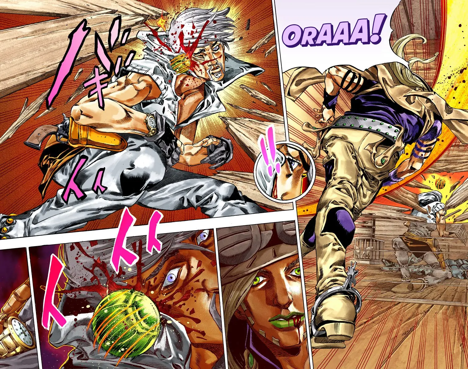 JoJo's Bizarre Adventure Steel Ball Run Colored Manga, chapter 35, page 21