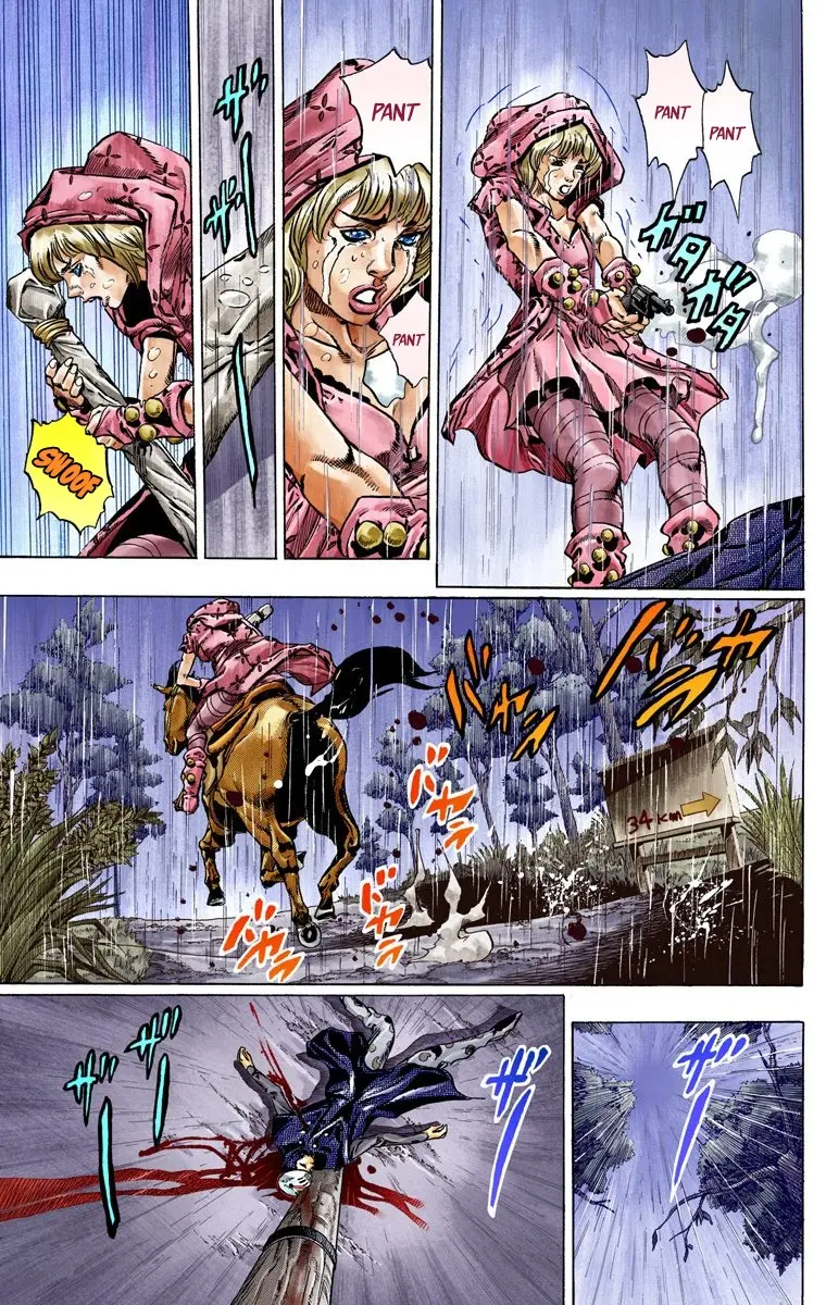 JoJo's Bizarre Adventure Steel Ball Run Colored Manga, chapter 38, page 15