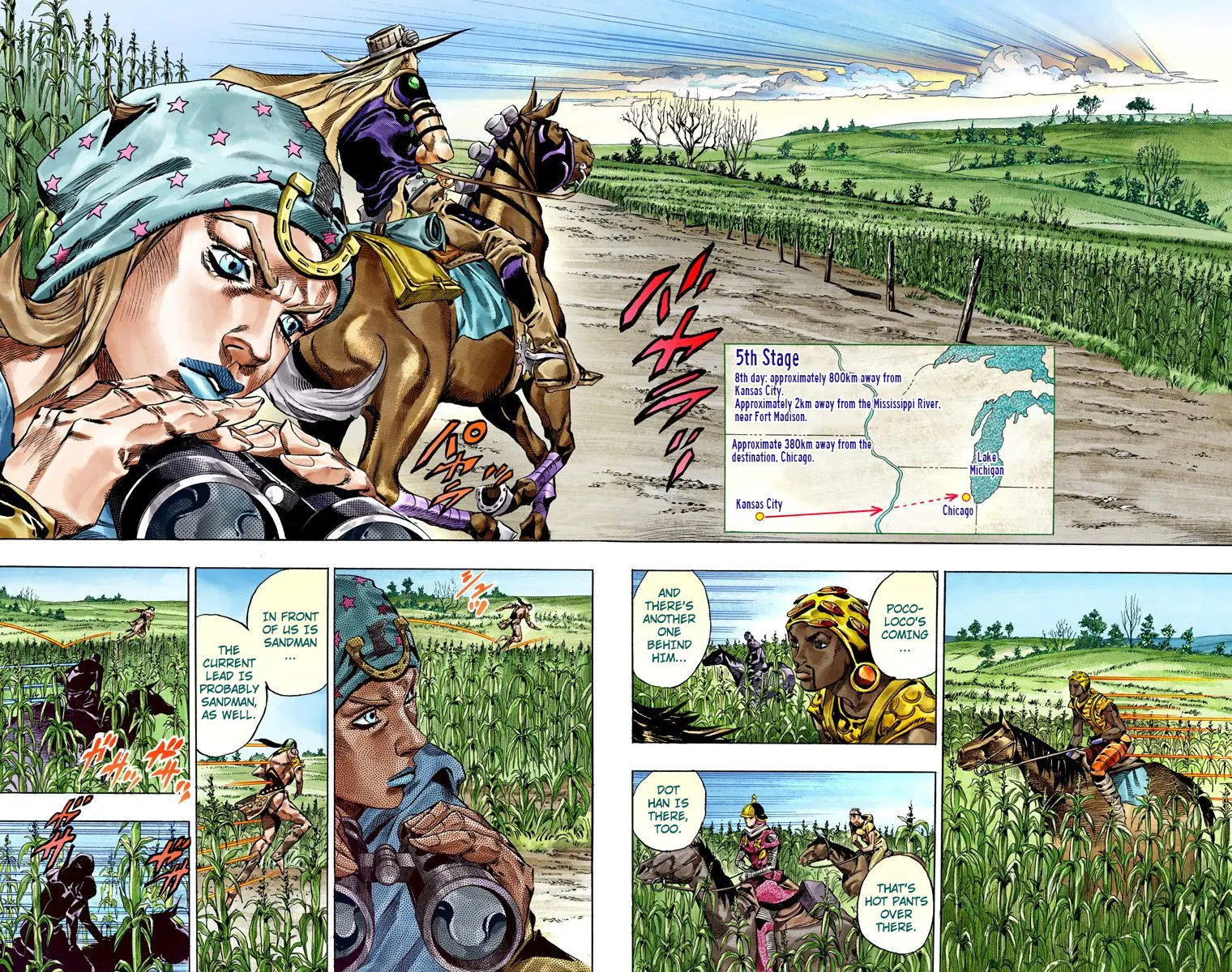 JoJo's Bizarre Adventure Steel Ball Run Colored Manga, chapter 41, page 3