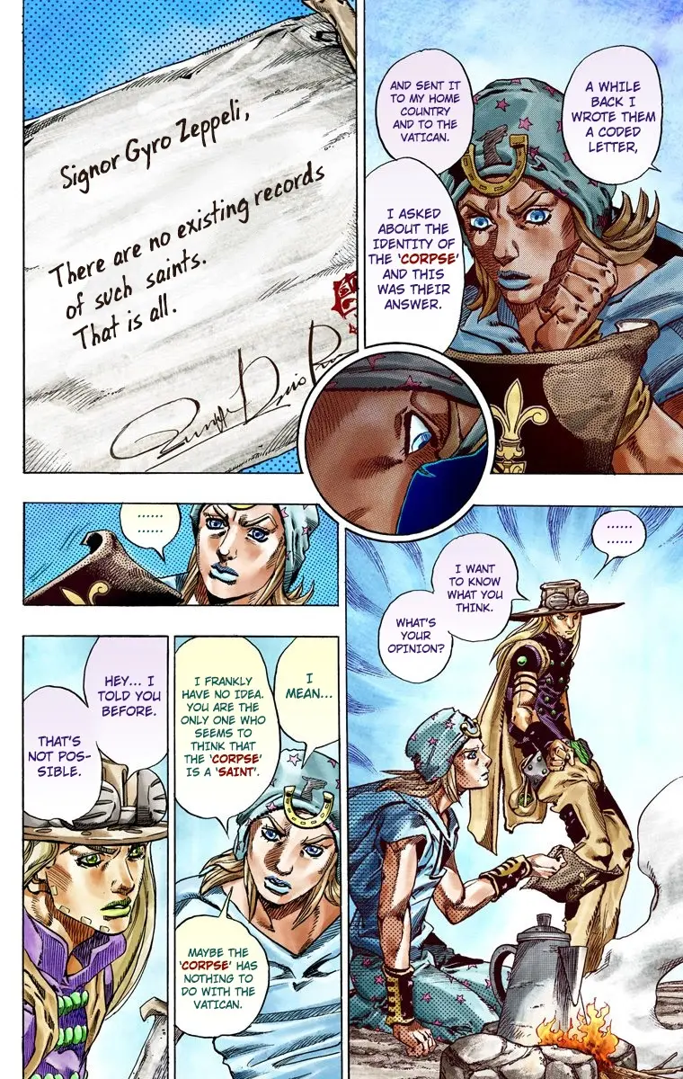 JoJo's Bizarre Adventure Steel Ball Run Colored Manga, chapter 41, page 8