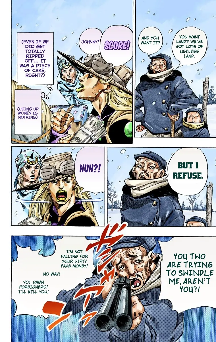 JoJo's Bizarre Adventure Steel Ball Run Colored Manga, chapter 46, page 7
