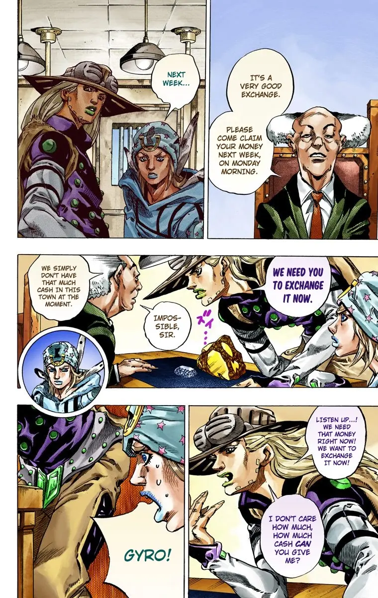 JoJo's Bizarre Adventure Steel Ball Run Colored Manga, chapter 46, page 22