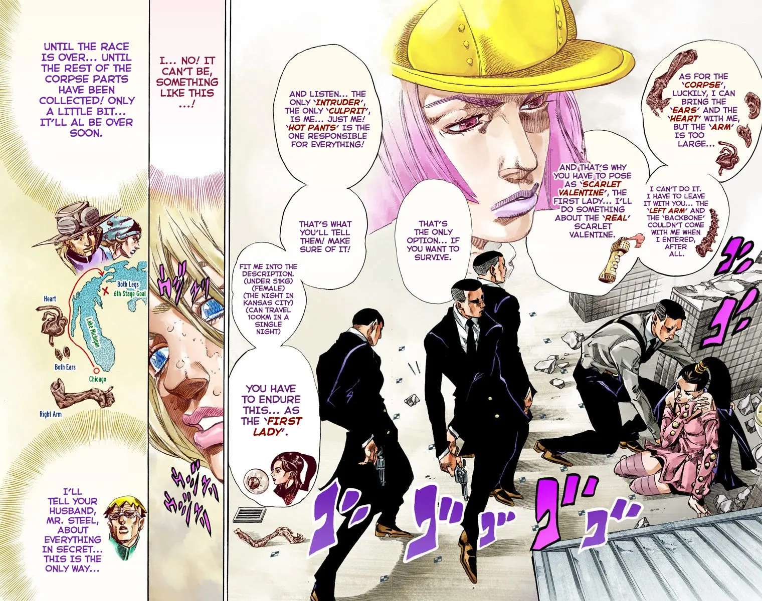 JoJo's Bizarre Adventure Steel Ball Run Colored Manga, chapter 50, page 48